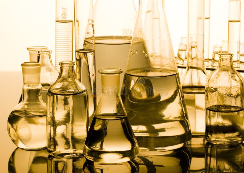 Laboratory glass royalty free stock image