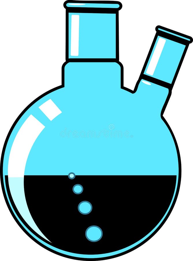 Laboratory Glassware royalty free illustration