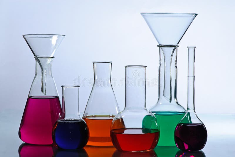 Laboratory glassware stock photo. Image of biology, pharmacy 7685774