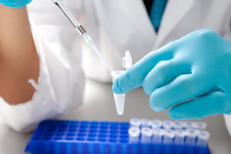 Laboratory micro pipette royalty free stock photography