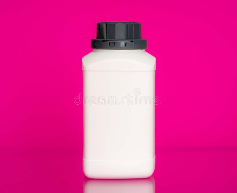 Laboratory Plastic Jar for Chemical Elements and Substances with Empty