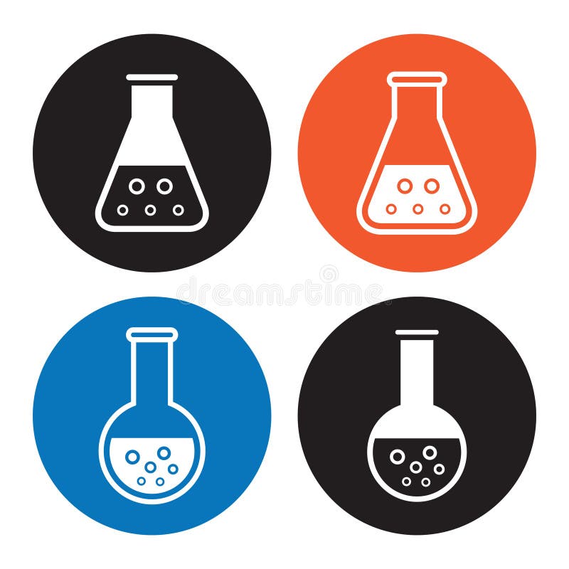 Laborausstattungsikonen Stock Illustrationen, Vektoren