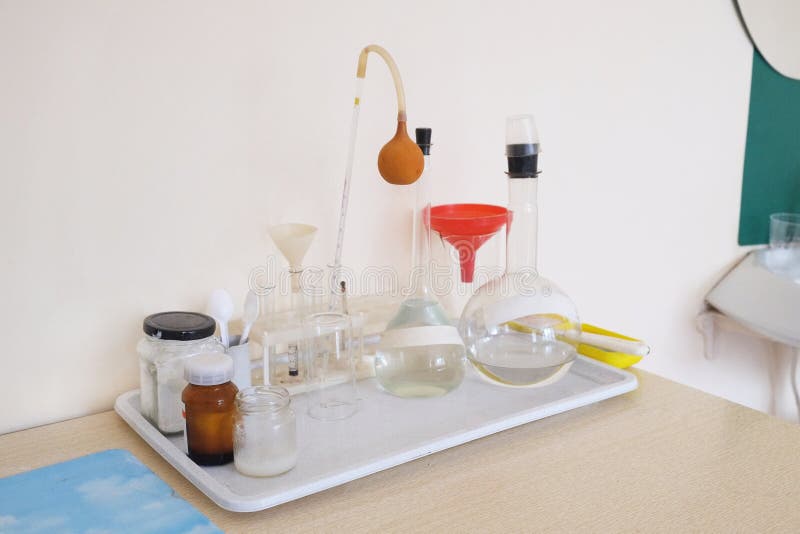 Labware stock image. Image of science, sample, steel 55866365