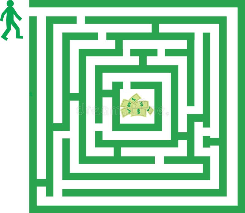 Labyrint vector illustratie