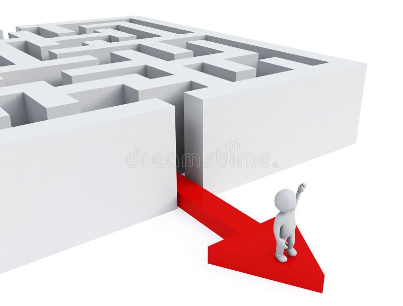 Doolhof royalty-vrije illustratie