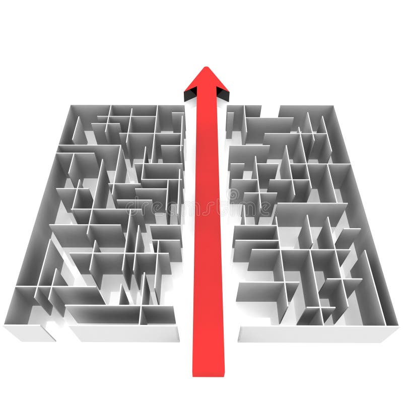 Doolhof stock illustratie