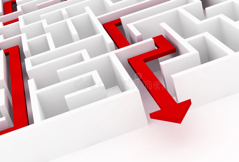 Labyrint vector illustratie