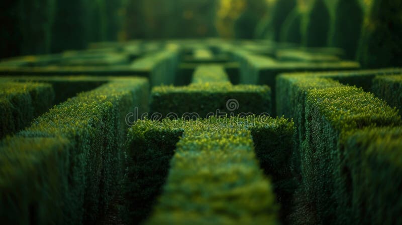 A Labyrinth of Hedges with Intricate Routes and Angles Challenging the ...