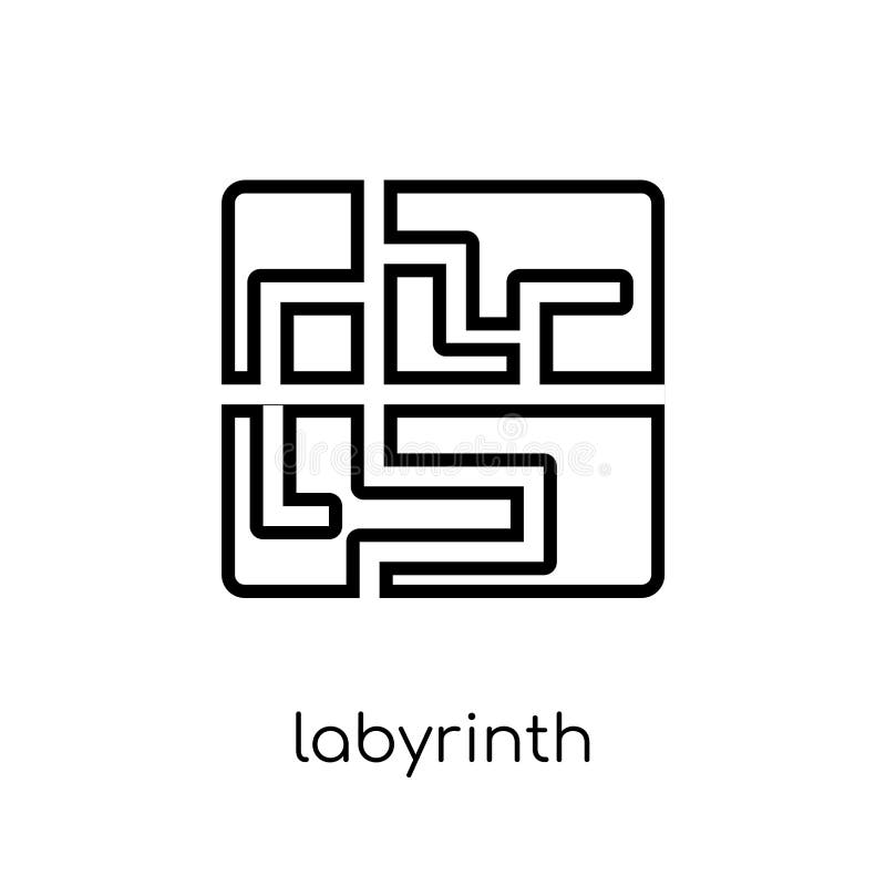 Labyrinth icon from Circus collection. royalty free illustration