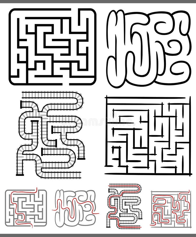 Jeu De Puzzle De Logique Avec Le Labyrinthe Devez Tirer La Manière Pour La  Voiture Du Début Jusqu'à L'extrémité Illustration de Vecteur - Illustration  du éducation, esprit: 89327494