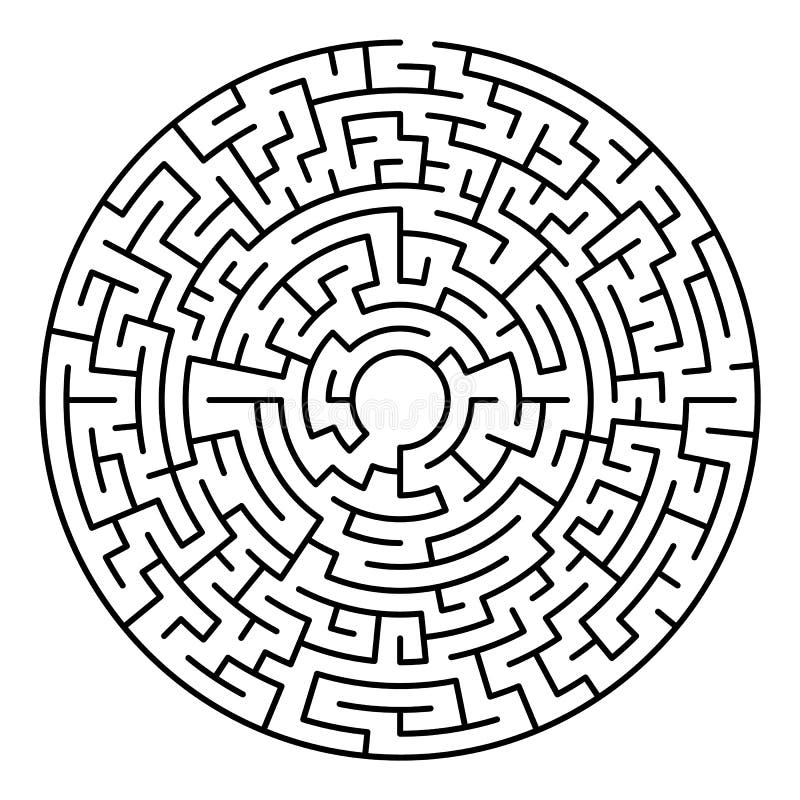 Labyrinthlabyrinthspiel lizenzfreie abbildung