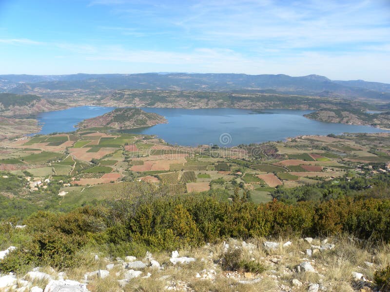 Lac du salagou, a lake in the department of herault, france