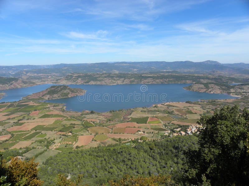 Lac du salagou, a lake in the department of herault, france