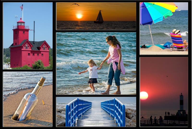 Lac Michigan images stock