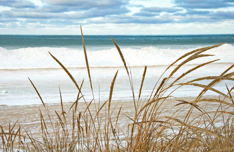 Lac Michigan en hiver photos libres de droits Lac Michigan en hiver photos libres de droits