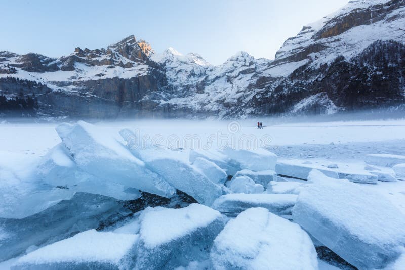 Lac Oeschinen Hiver