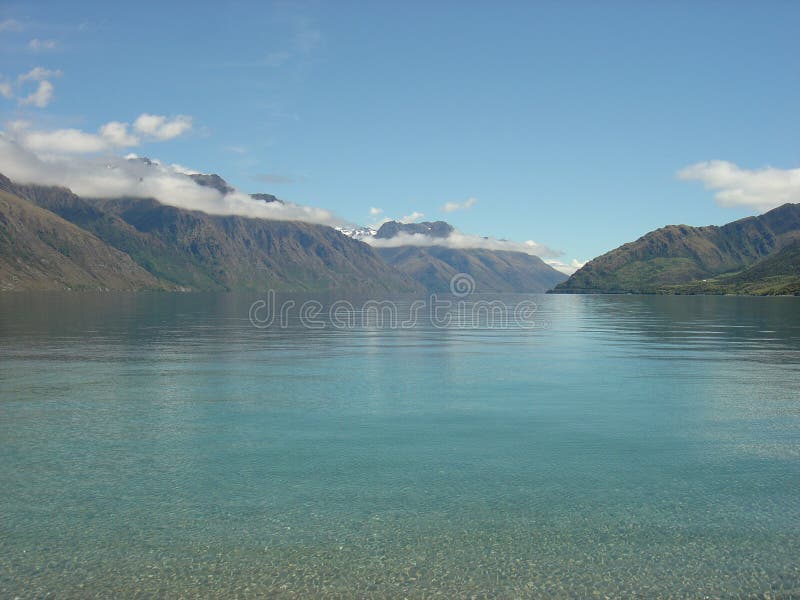 Lake Wakatipu, South Island, New Zealand. Lake Wakatipu, South Island, New Zealand