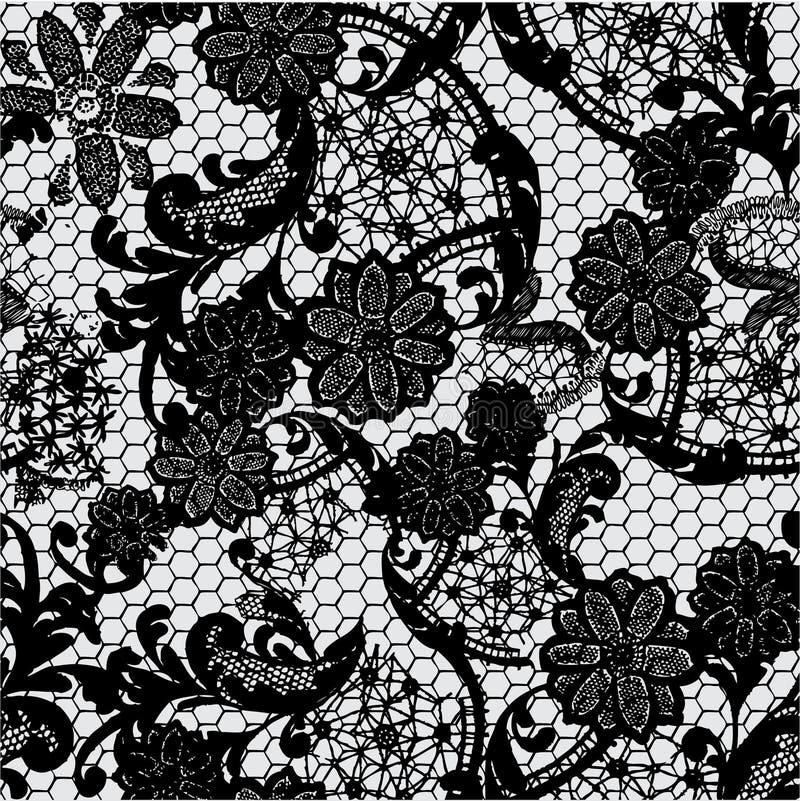 Lace Background, Ornamental Flowers. Vector Texture Stock Vector ...