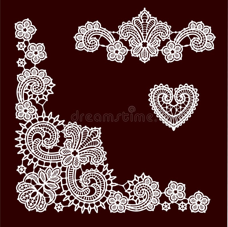 Black lace tape Royalty Free Vector Image - VectorStock