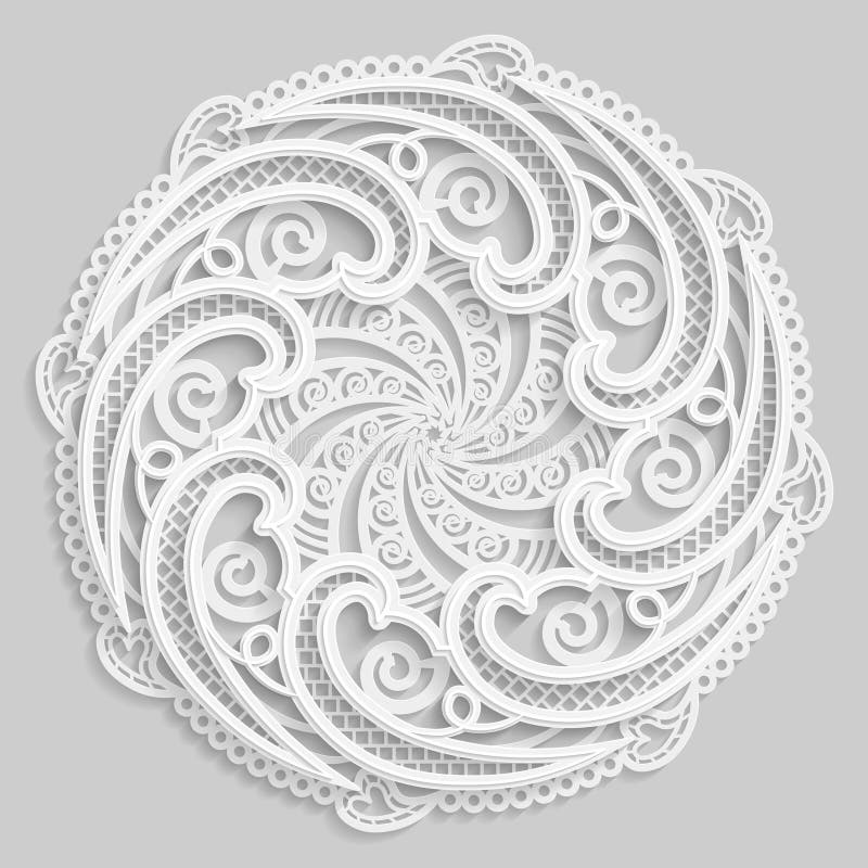 Download Lace 3d Mandala Round Symmetrical Openwork Pattern Decorative Snowflake Arabic Ornament Decorative Design Element Stock Vector Illustration Of Geometric Component 86659720