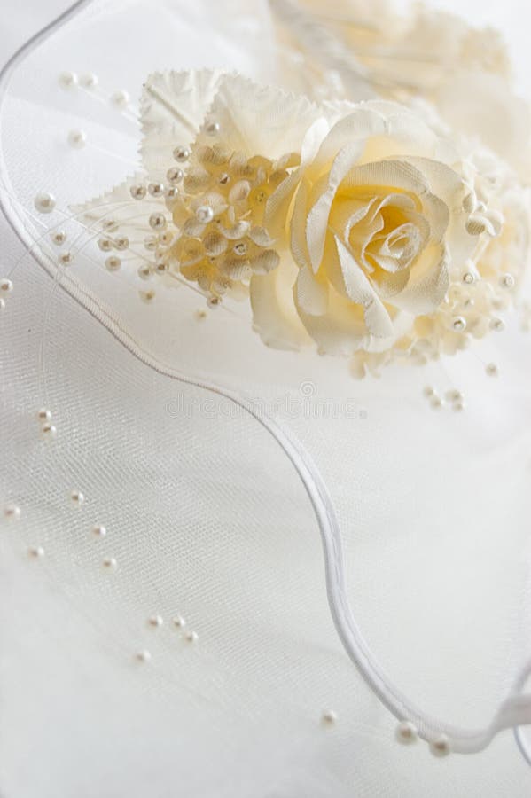 Lace fabric with roses and beads