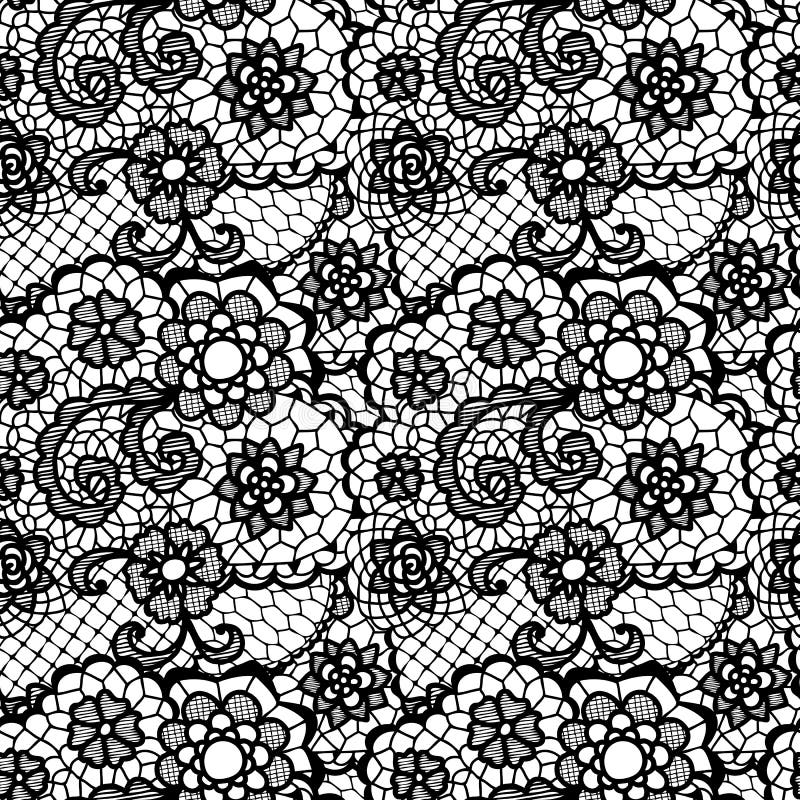 Paisley Seamless Lace Pattern Stock Illustration - Illustration of ...