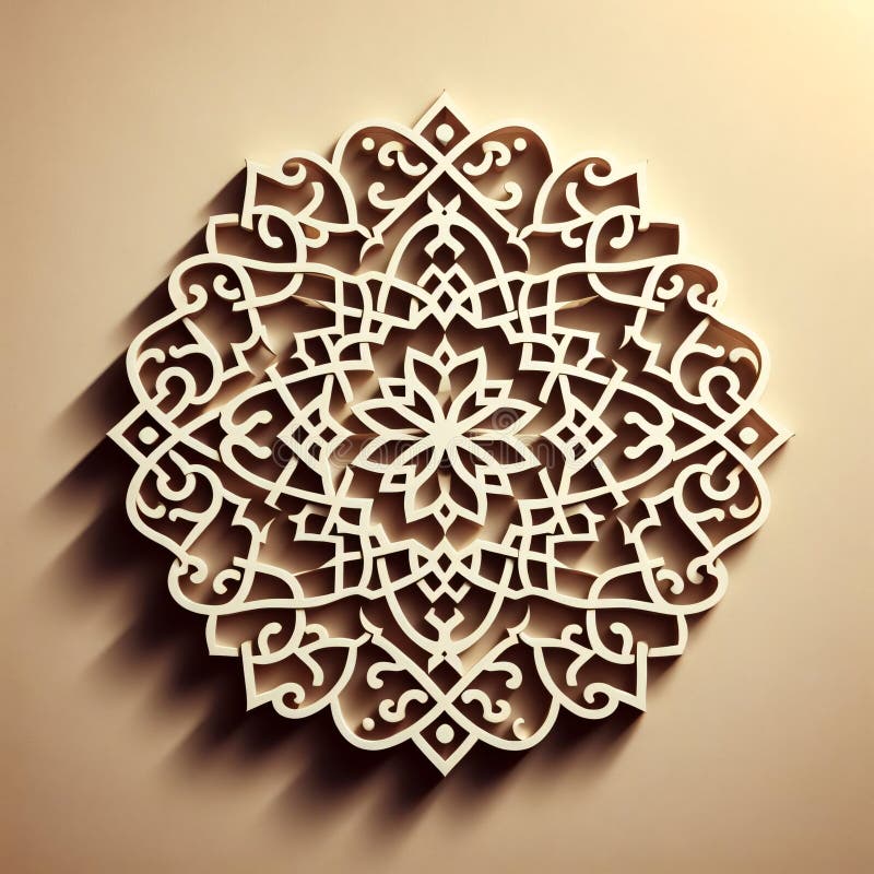 Arabesque Overlay, Transforming Photos with Abstract Beauty and Delicate Patterns. Generative ai for illustrations royalty free stock photo