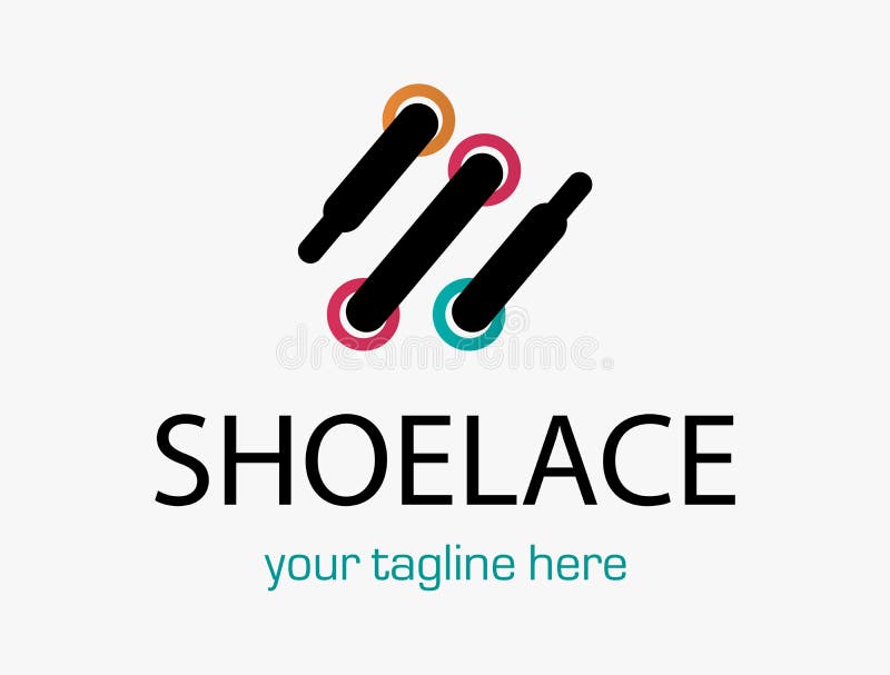 Laces Sneaker Shop logo or emblem. Shoelace vector isolated sign. Laces Sneaker Shop logo or emblem. Shoelace vector isolated sign.