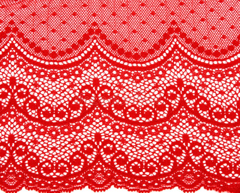 Lacet rouge décoratif images stock Lacet rouge décoratif images stock