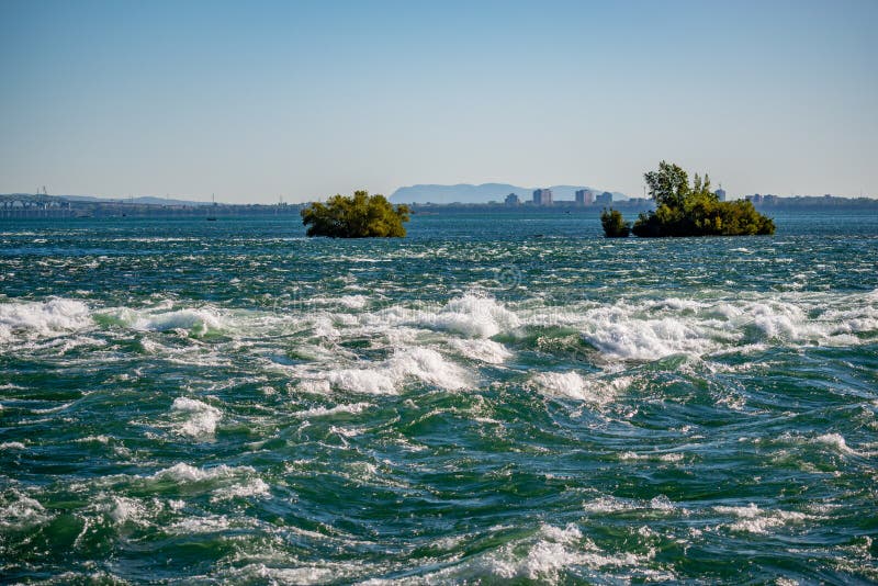 The Lachine Rapids, Canada, Quebec stock image The Lachine Rapids, Canada, Quebec stock image