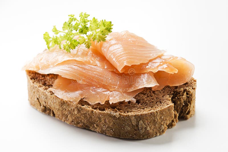 Lachssandwich stockbilder Lachssandwich stockbilder