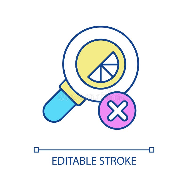 Lack of brand studying RGB color icon royalty free illustration