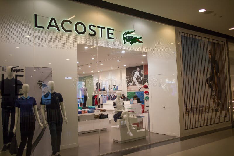 Lacoste Shop of Central Festival Chiangmai. Editorial Stock Image - Image of open, window: 85054649
