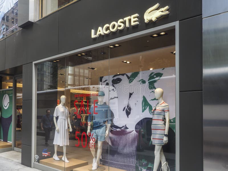 Kor Såvel elegant Lacoste Storefront on Manhattan Editorial Stock Photo - Image of front,  commerce: 154423053