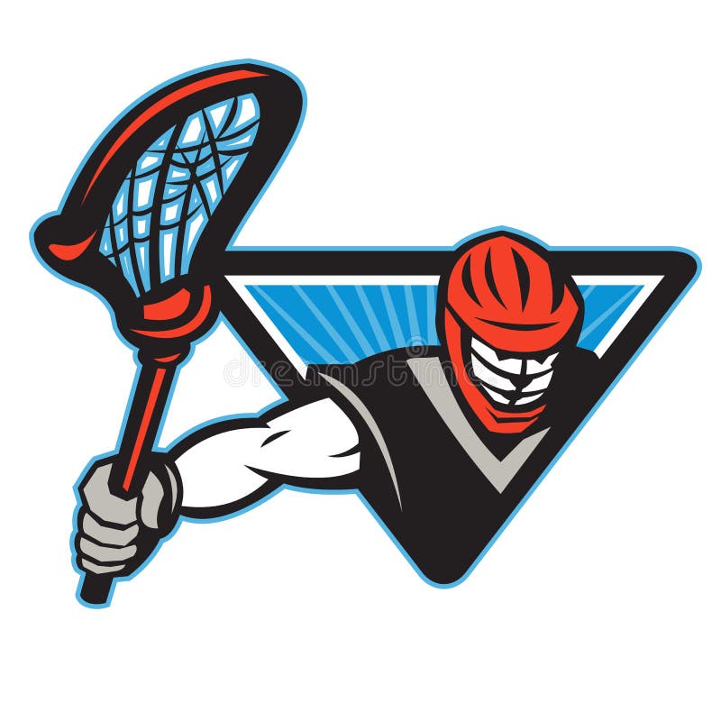 Lacrosse Player Crosse Stick royalty free illustration Lacrosse Player Crosse Stick royalty free illustration