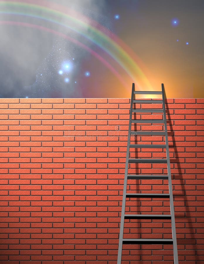 Rainbow Ladder Blue Clouds Background Material, Rainbow, Ladder, Blue  Background Image And Wallpaper for Free Download