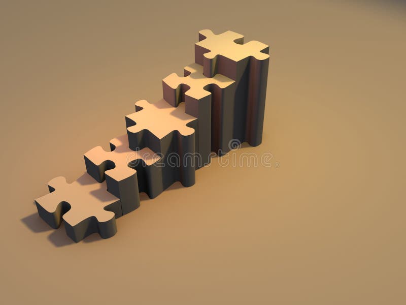 Puzzle stair stock illustration. Illustration of puzzle 11734106