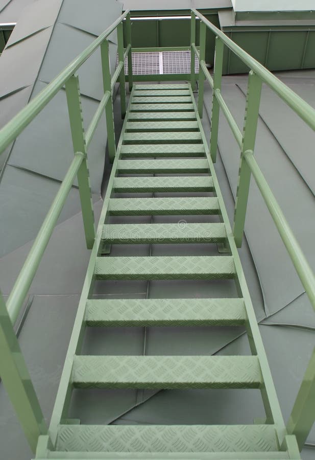 Ladder on a roof stock photo. Image of above, structure 3122594