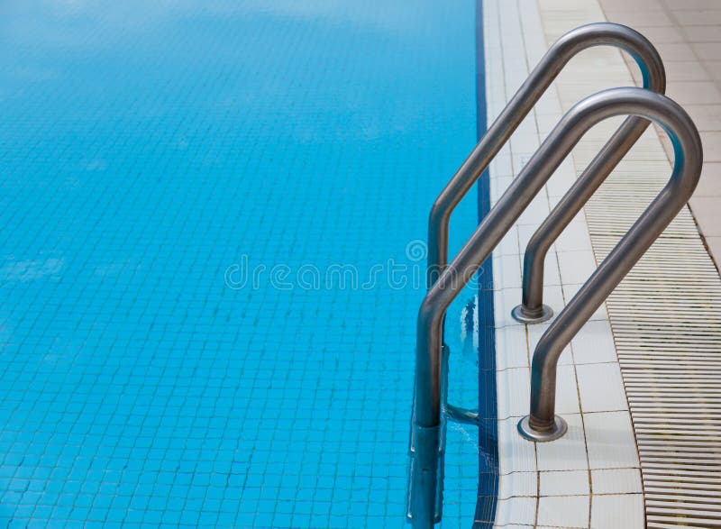 Ladder at a swimming pool