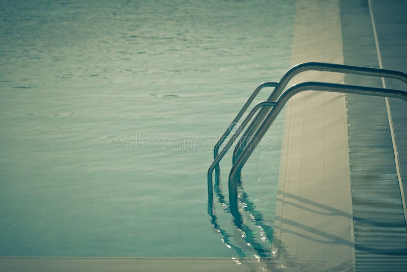 Ladder of a swimming pool