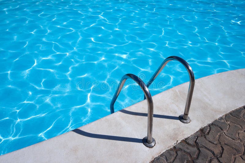 Ladder to swimming pool