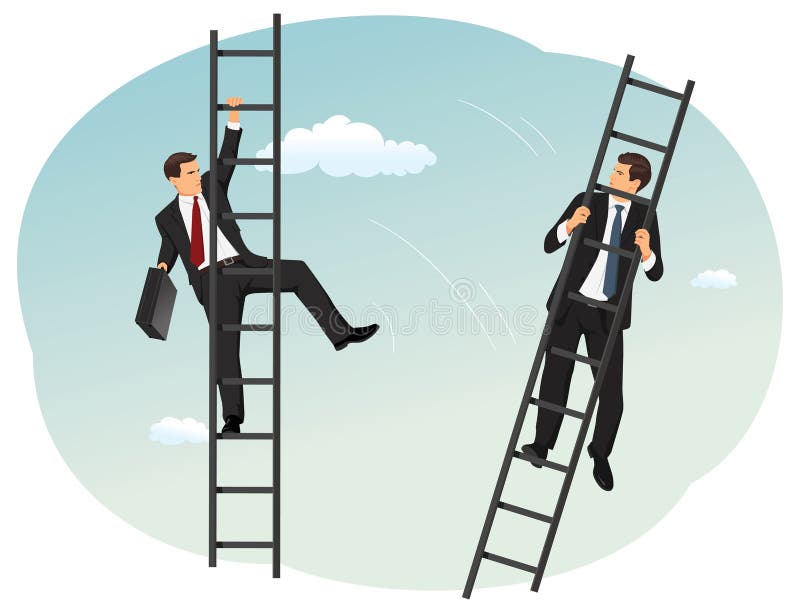 Ladder van succes royalty-vrije illustratie Ladder van succes royalty-vrije illustratie