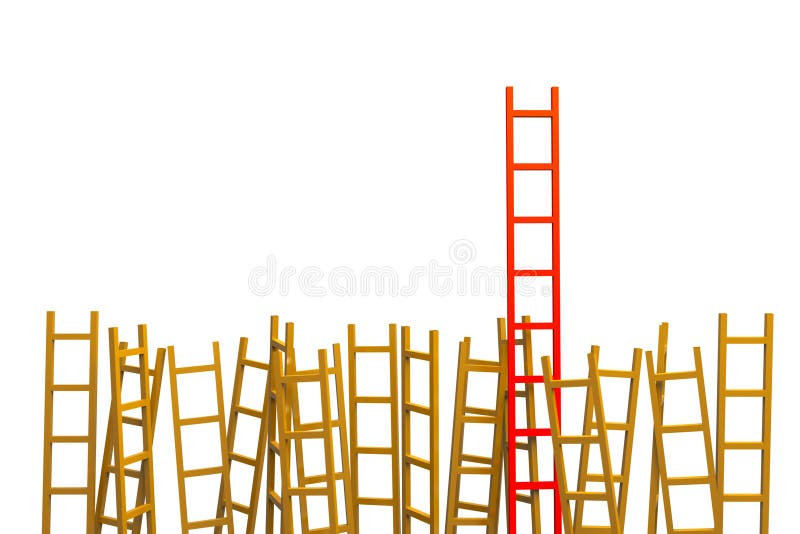 Ladders royalty free illustration
