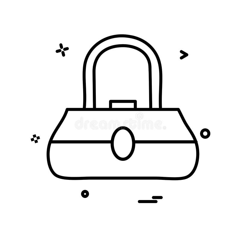 Ladies Bag Icon Design Vector Stock Vector Illustration of elegance