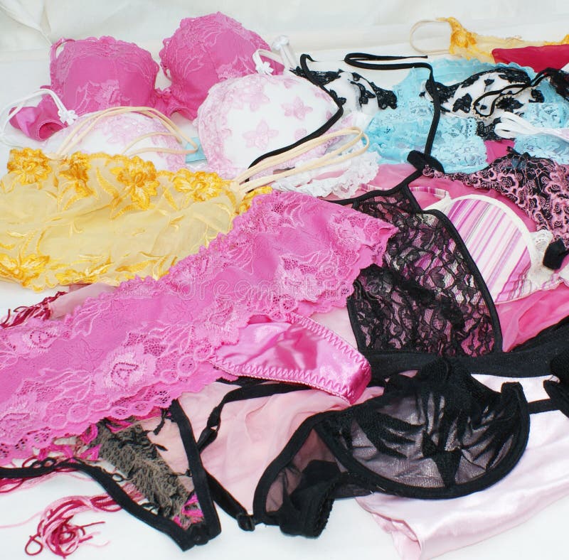 https://thumbs.dreamstime.com/b/ladies-lingerie-assortment-pretty-feminine-colourful-mixed-styles-some-lace-silk-mesh-thongs-bras-knickers-bustiers-crop-36678575.jpg