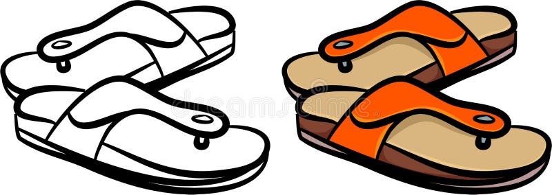 Ladies sandals  stock illustration Illustration of 