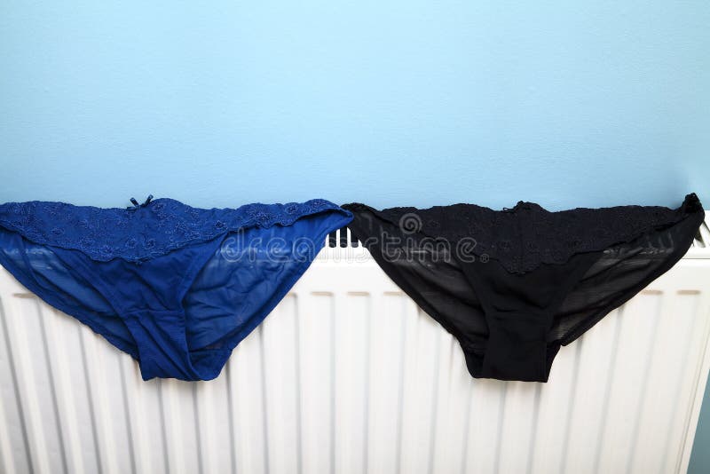 Ladies Knickers on the Ceiling Fan Stock Image - Image of