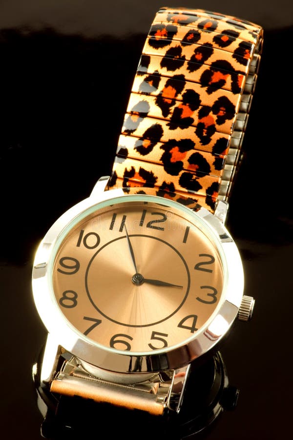 Ladies Watch with Print Strap Stock Photo - Image of decoration, black: 35160812 Ladies Watch with Print Strap Stock Photo - Image of decoration, black: 35160812