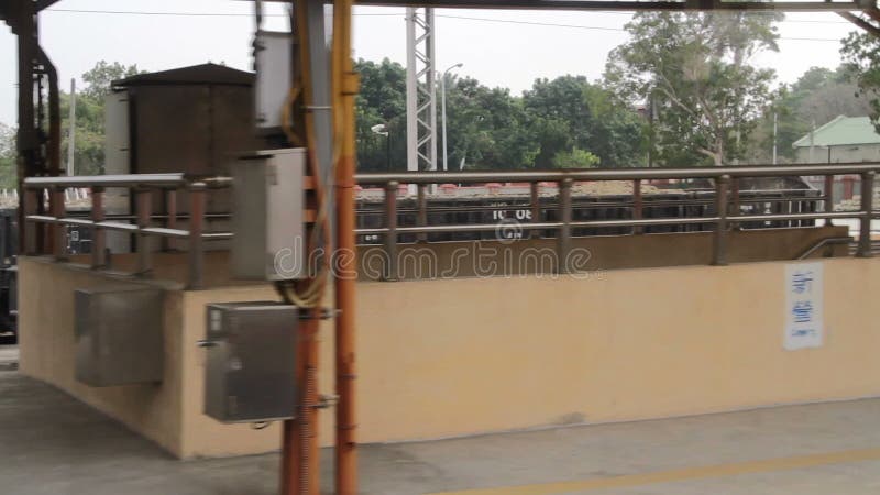 Ladingstrein bij Taichung-Post HD stock videobeelden