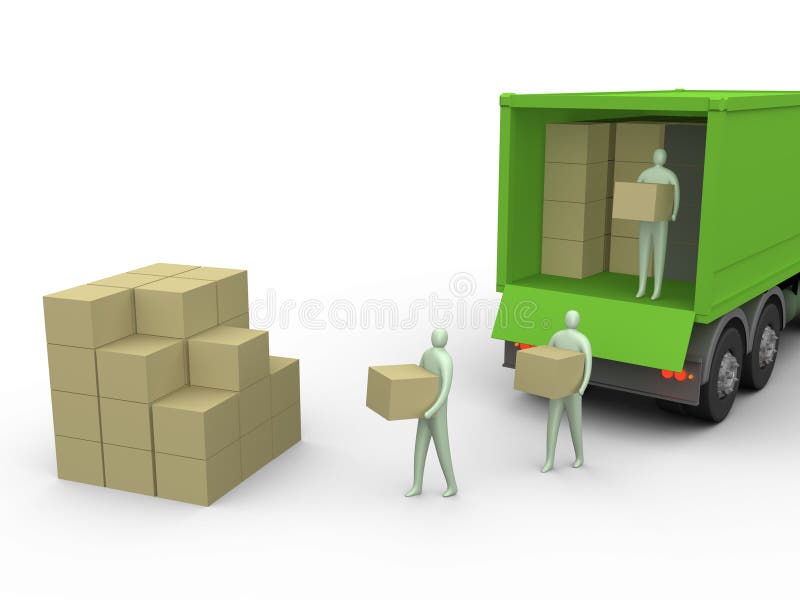 Ladung-LKW #2 vektor abbildung Ladung-LKW #2 vektor abbildung